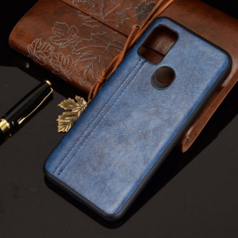 Hoesje Moto G30 / G10 Couture Leereffect Bescherming Hoesje