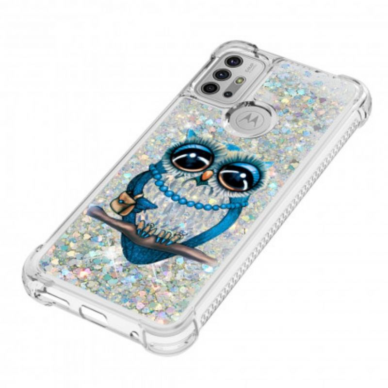 Hoesje Voor Moto G30 / G10 Miss Glitter Uil