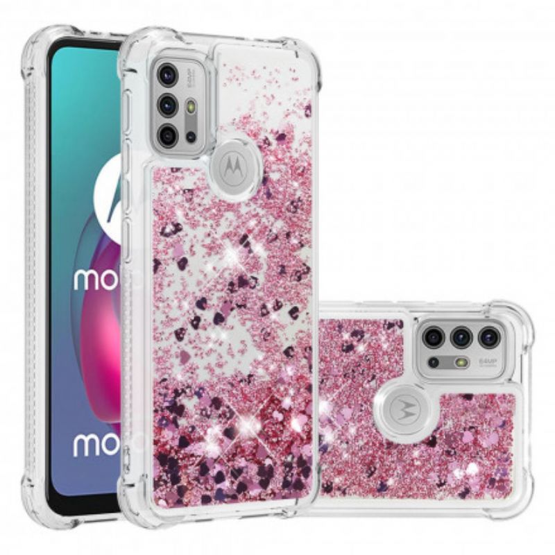 Hoesje Voor Moto G30 / G10 Wensen Pailletten