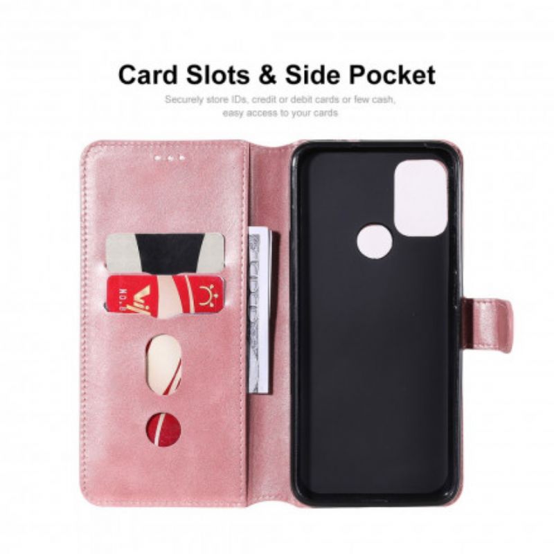 Leren Hoesje Voor Moto G30 / G10 Enkay Kunstleer