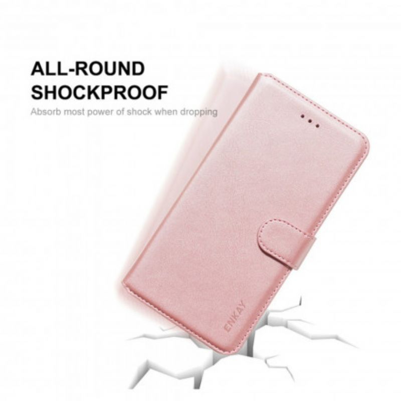 Leren Hoesje Voor Moto G30 / G10 Enkay Kunstleer