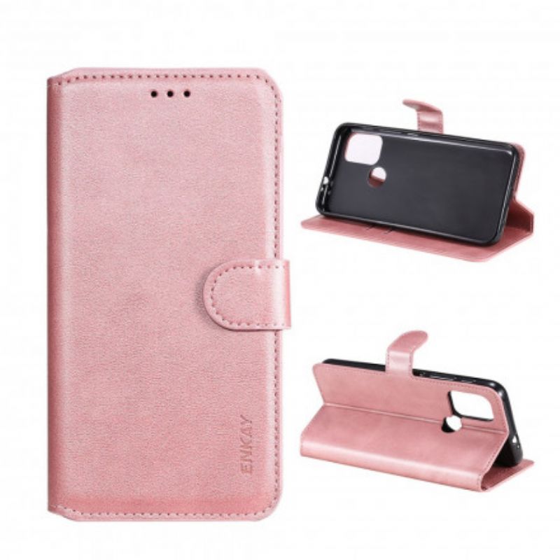 Leren Hoesje Voor Moto G30 / G10 Enkay Kunstleer