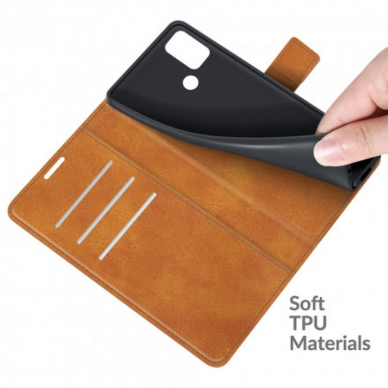Leren Hoesje Voor Moto G30 / G10 Magnetische Sluiting