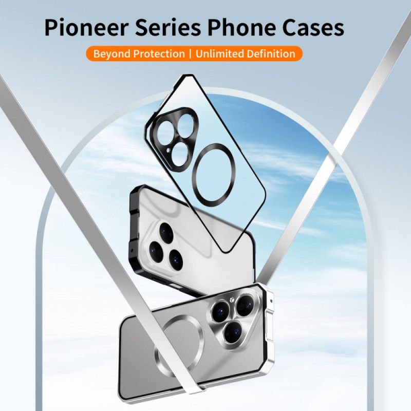 Case Hoesje Huawei Pura 80 Telefoonhoesje Magsafe Met Metalen Frame