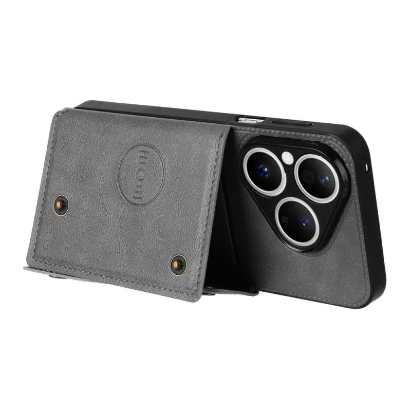 Cover Hoesje Huawei Pura 80 Telefoonhoesje Kaart Met Lederlook Houder