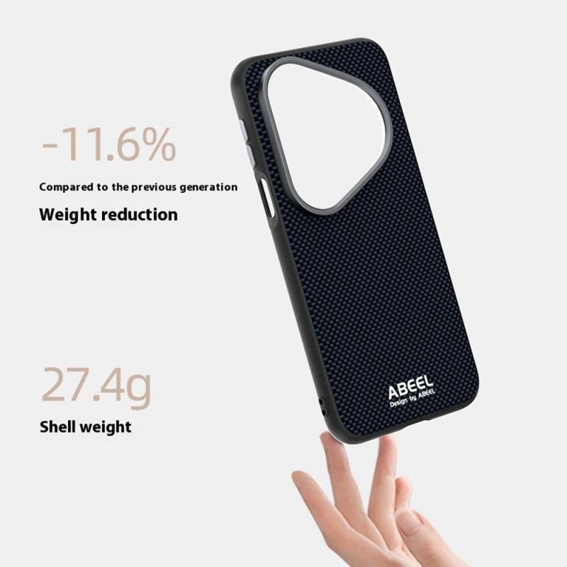 Cover Hoesje Huawei Pura 80 Telefoonhoesje Magsafe Carbon Fiber Abeel