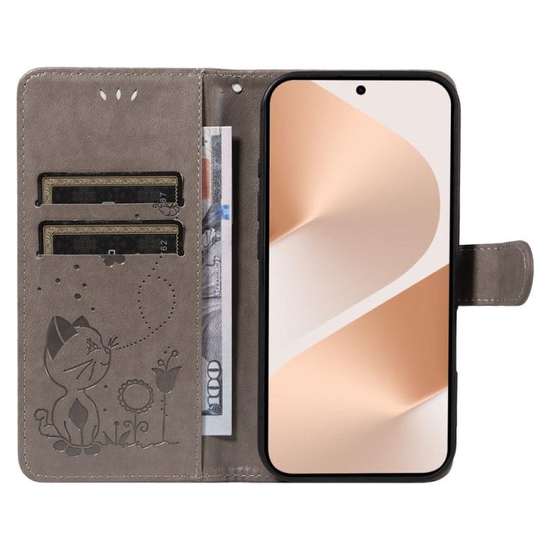 Folio-hoesje Huawei Pura 80 Kat En Bij