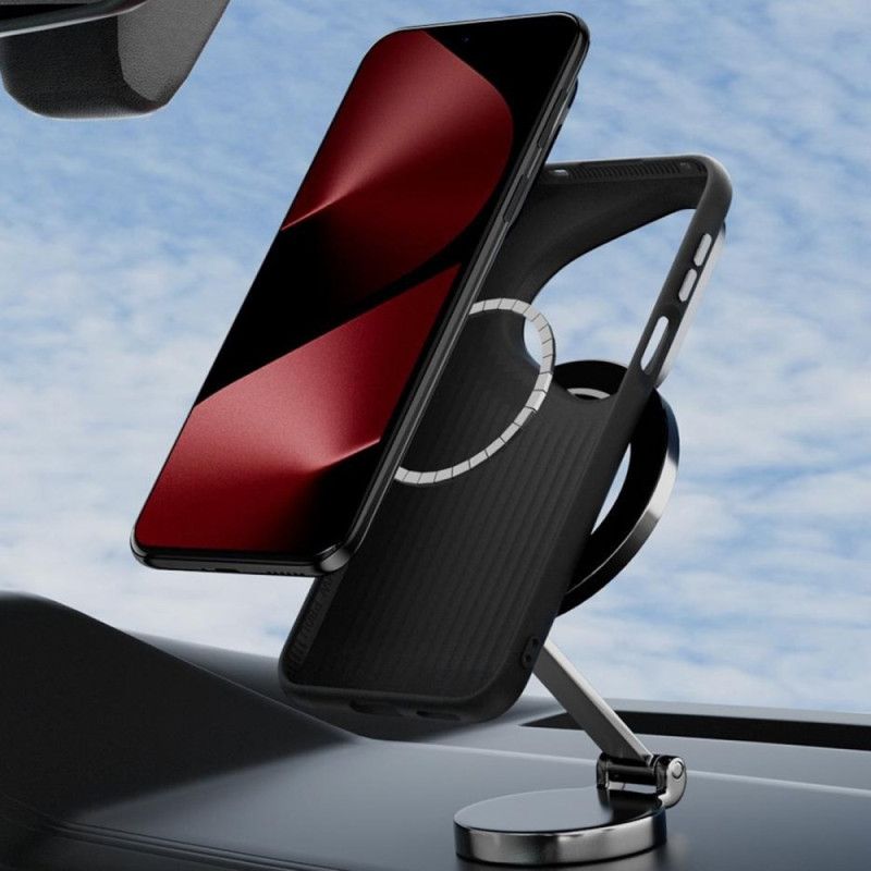 Hoesje Huawei Pura 80 Magsafe Koolstofvezeltextuur Abeel Bescherming Hoesje