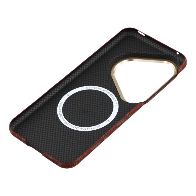 Hoesje Huawei Pura 80 Magsafe Met X-level Carbon Fiber Textuur