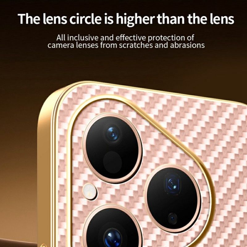 Hoesje Voor Huawei Pura 80 Carbon Fiber Textuur