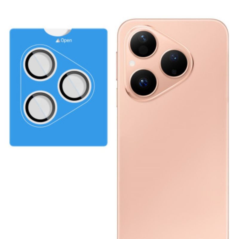 Lensbeschermer Van Gehard Glas Voor Huawei Pura 80 Met Zelfpositionerend Frame (zwarte Cirkels)