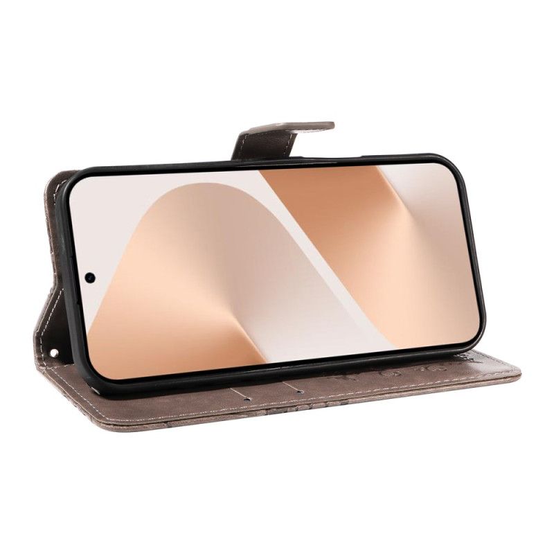 Leren Hoesje Huawei Pura 80 Grote Vlinders Bescherming Hoesje