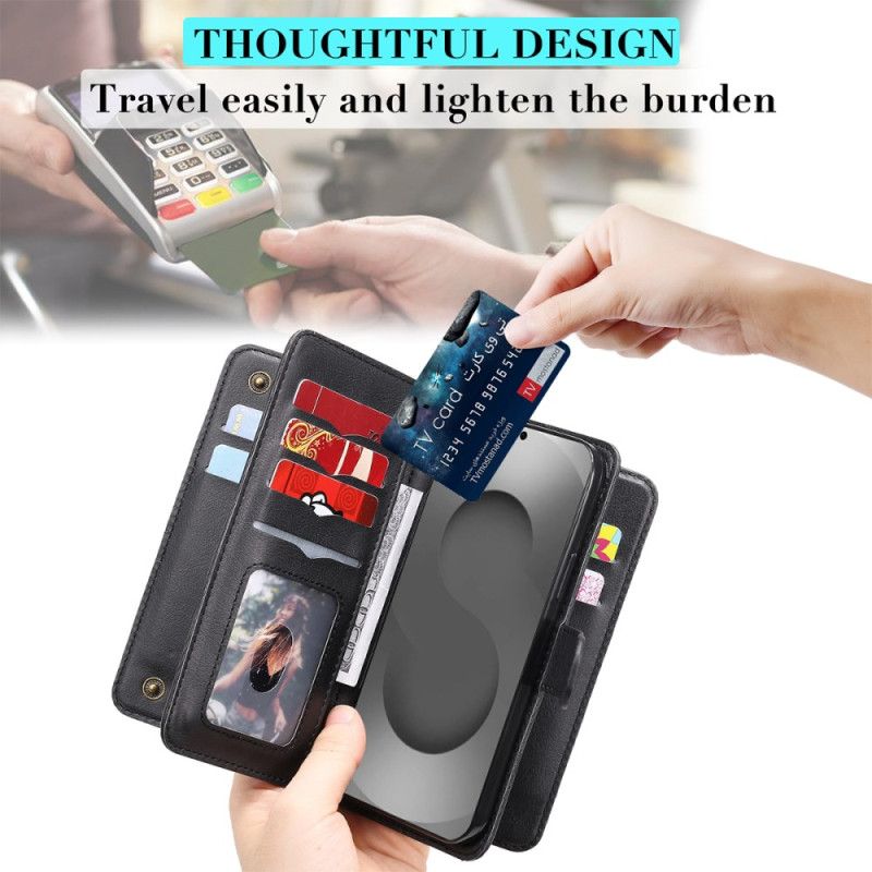 Folio-hoesje Samsung Galaxy S26 Ultra Telefoonhoesje Kaarthouder Voor 10 Kaarten