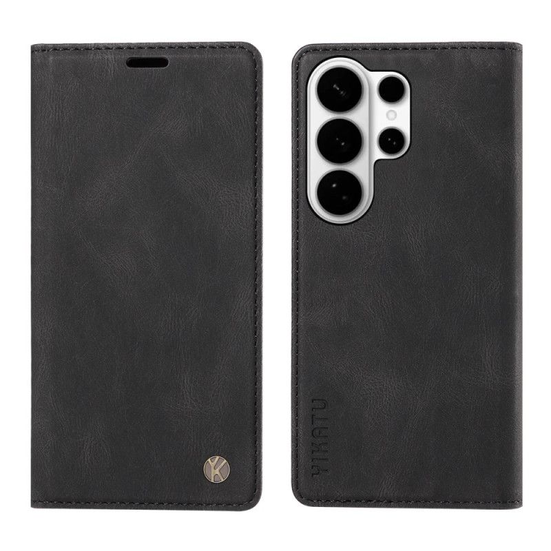 Folio-hoesje Samsung Galaxy S26 Ultra Telefoonhoesje Yikatu Suède-effect