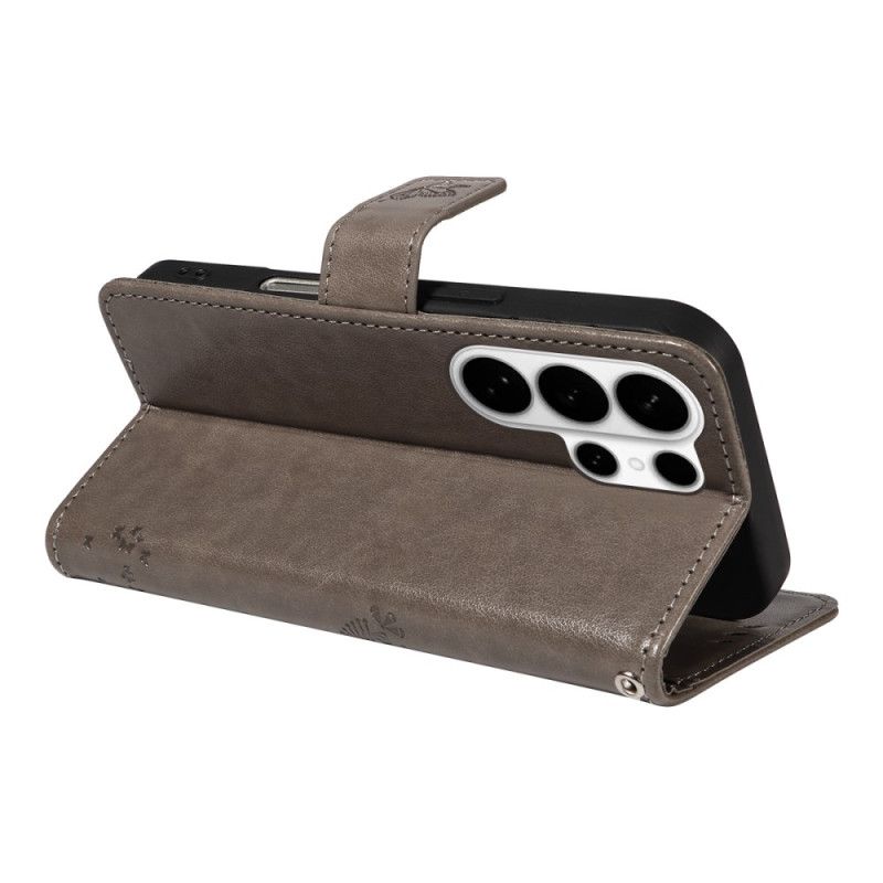 Leren Hoesje Samsung Galaxy S26 Ultra Kat En Boom Bescherming Hoesje