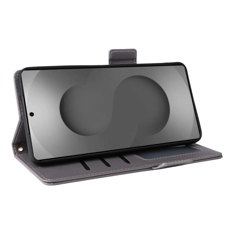 Leren Hoesje Samsung Galaxy S26 Ultra Kunstleer Met Bandje Bescherming Hoesje