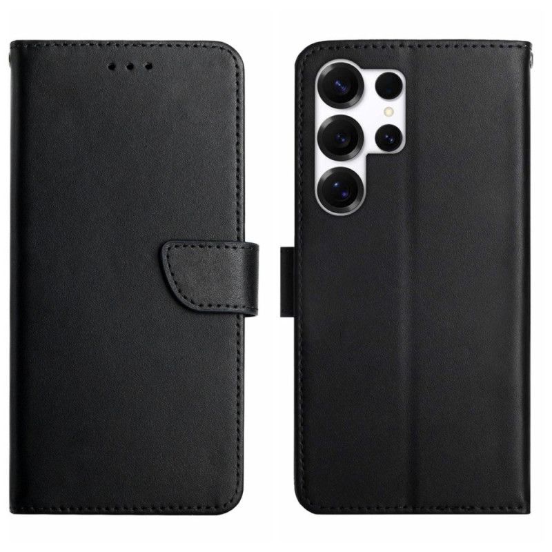 Leren Hoesje Samsung Galaxy S26 Ultra Nappa Leer Textuur Bescherming Hoesje