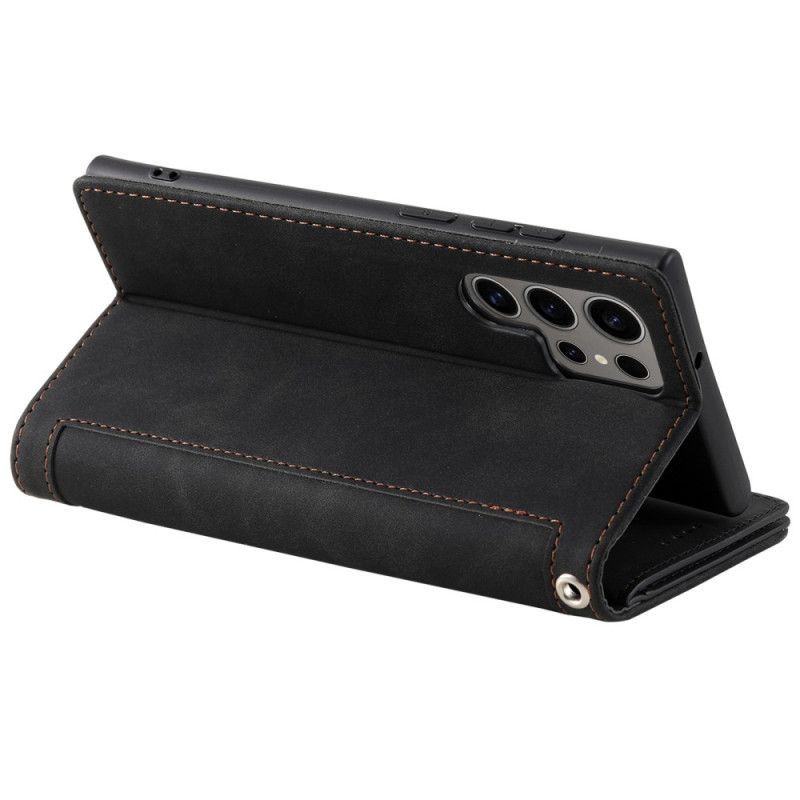 Leren Hoesje Samsung Galaxy S26 Ultra Portemonnee Met 9 Kaartsleuven
