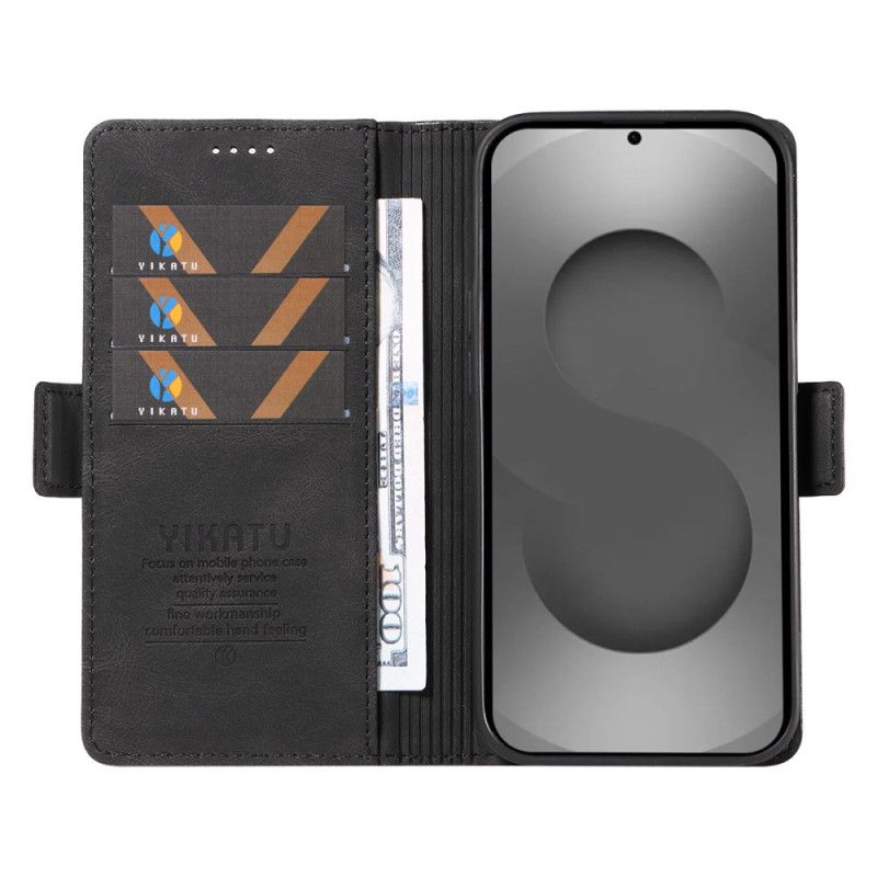 Leren Hoesje Voor Samsung Galaxy S26 Ultra Yikatu Suède-effect