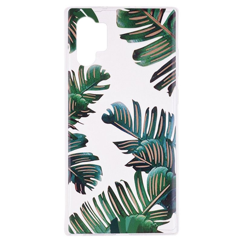 Case Hoesje Samsung Galaxy Note 10 Plus Telefoonhoesje Groene Bladeren