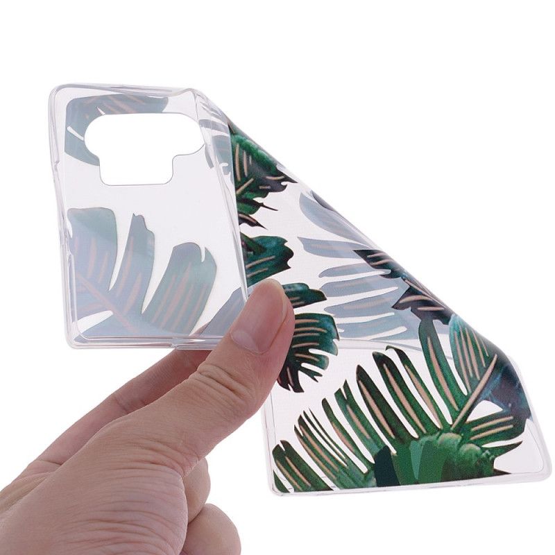 Case Hoesje Samsung Galaxy Note 10 Plus Telefoonhoesje Groene Bladeren
