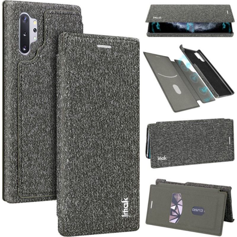Folio-hoesje Samsung Galaxy Note 10 Plus Rood Telefoonhoesje Imak Afneembare Schaal