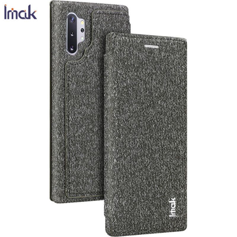 Folio-hoesje Samsung Galaxy Note 10 Plus Rood Telefoonhoesje Imak Afneembare Schaal