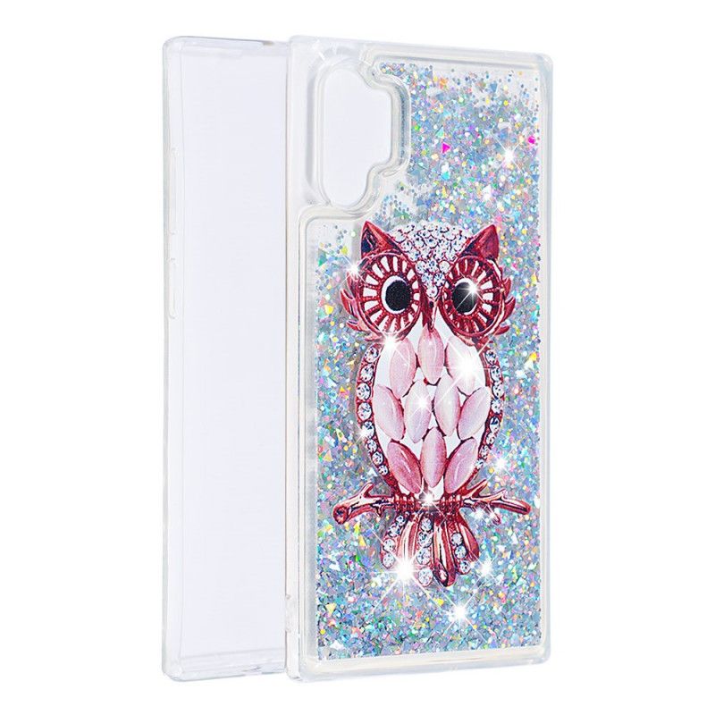 Hoesje Samsung Galaxy Note 10 Plus Telefoonhoesje Rijke Glitter Miss Uil