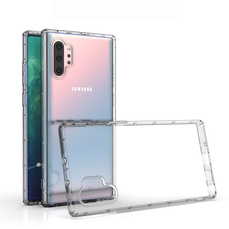 Hoesje Samsung Galaxy Note 10 Plus Telefoonhoesje Transparant Versterkt