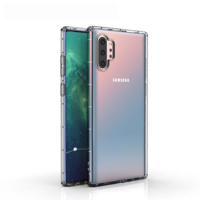Hoesje Samsung Galaxy Note 10 Plus Telefoonhoesje Transparant Versterkt
