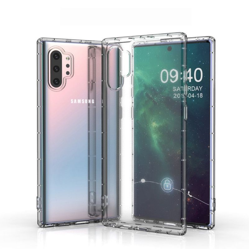 Hoesje Samsung Galaxy Note 10 Plus Telefoonhoesje Transparant Versterkt