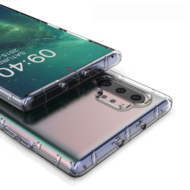 Hoesje Samsung Galaxy Note 10 Plus Telefoonhoesje Transparant Versterkt