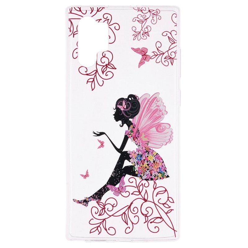 Hoesje Samsung Galaxy Note 10 Plus Transparant Bloemenfee