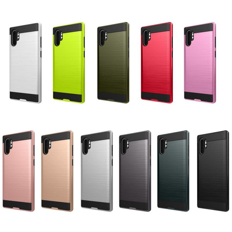 Hoesje Samsung Galaxy Note 10 Plus Zwart Toekomstige Koolstofvezel