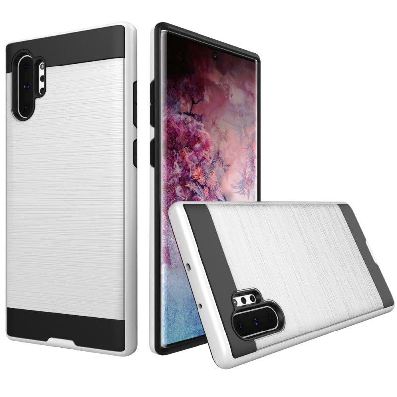 Hoesje Samsung Galaxy Note 10 Plus Zwart Toekomstige Koolstofvezel
