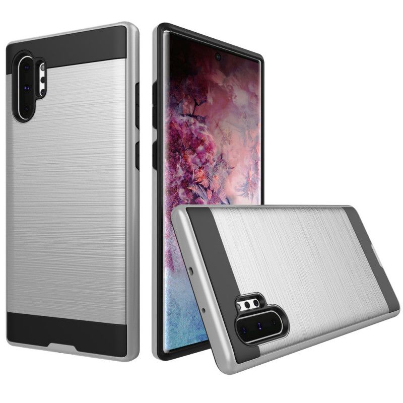 Hoesje Samsung Galaxy Note 10 Plus Zwart Toekomstige Koolstofvezel