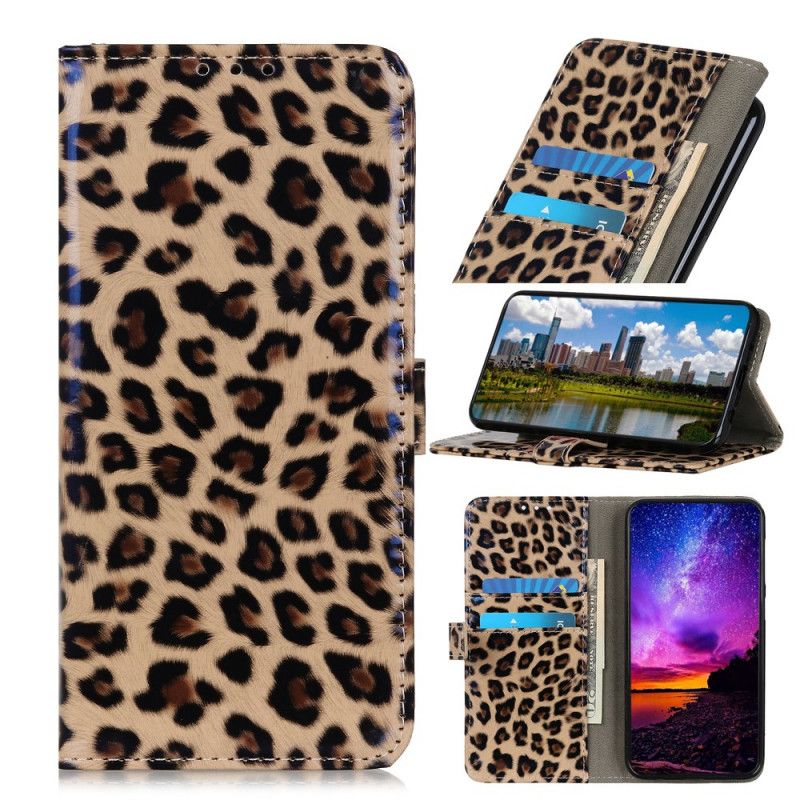 Leren Hoesje voor Samsung Galaxy Note 10 Plus Luipaard