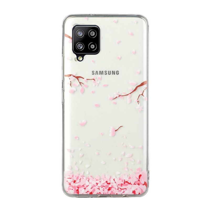 Case Hoesje Samsung Galaxy A12 Telefoonhoesje Bloembladen