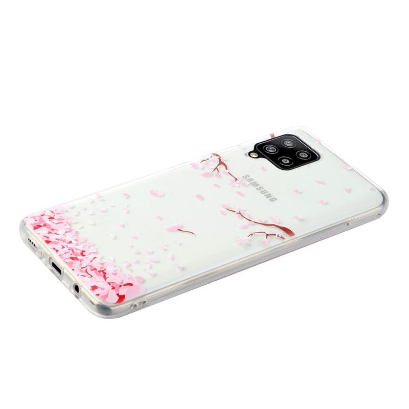 Case Hoesje Samsung Galaxy A12 Telefoonhoesje Bloembladen