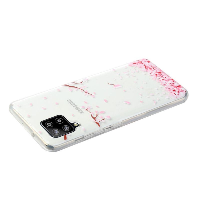 Case Hoesje Samsung Galaxy A12 Telefoonhoesje Bloembladen