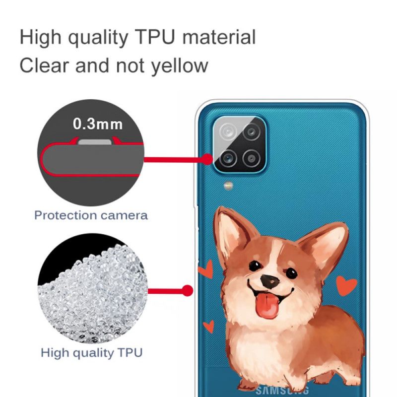Cover Hoesje Samsung Galaxy A12 Telefoonhoesje Mijn Kleine Hond