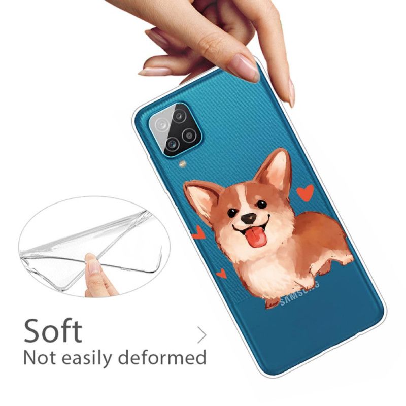 Cover Hoesje Samsung Galaxy A12 Telefoonhoesje Mijn Kleine Hond