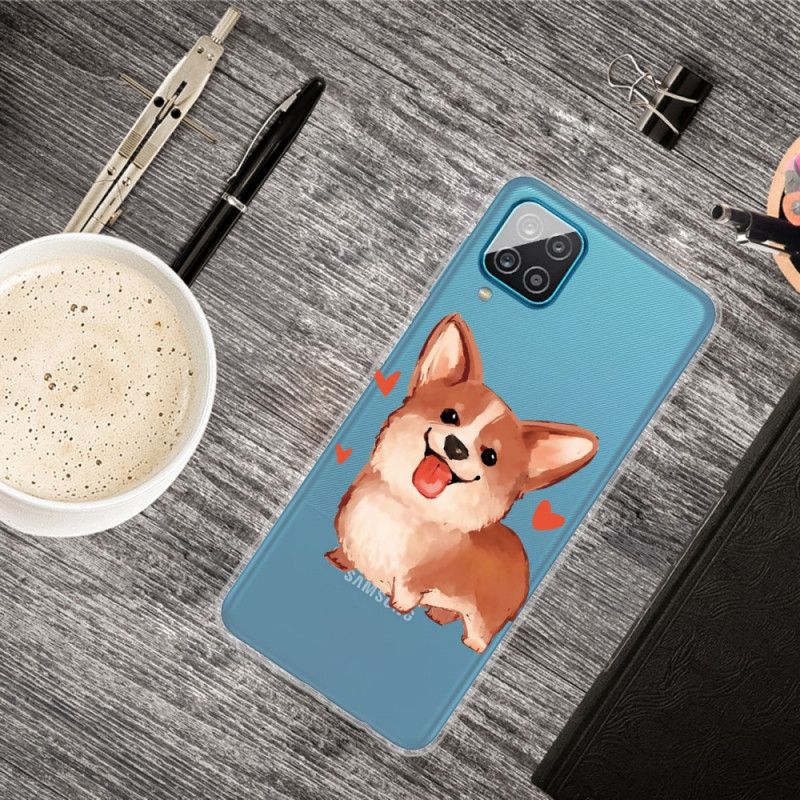 Cover Hoesje Samsung Galaxy A12 Telefoonhoesje Mijn Kleine Hond