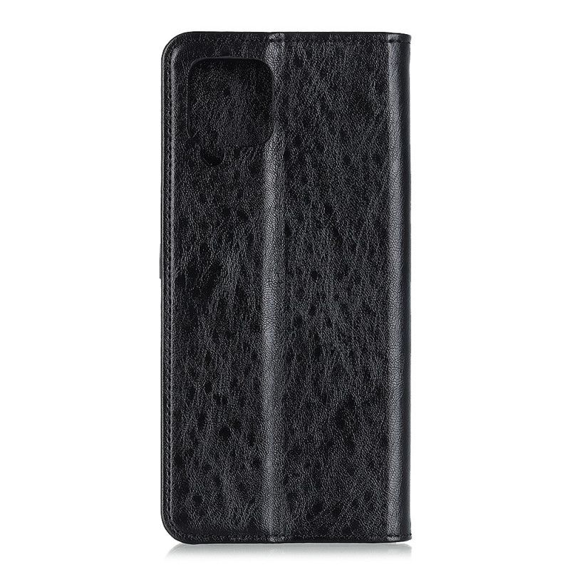 Folio-hoesje Samsung Galaxy A12 Rood Zwart Splitleder Stijl