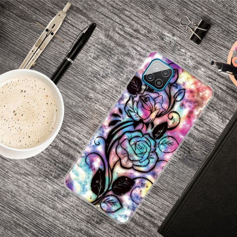 Hoesje Samsung Galaxy A12 Grafische Bloem