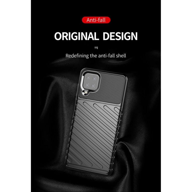 Hoesje Samsung Galaxy A12 Groen Zwart Donderreeks