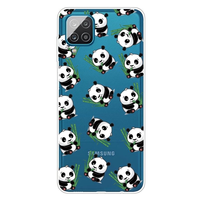 Hoesje Samsung Galaxy A12 Kleine Panda'S