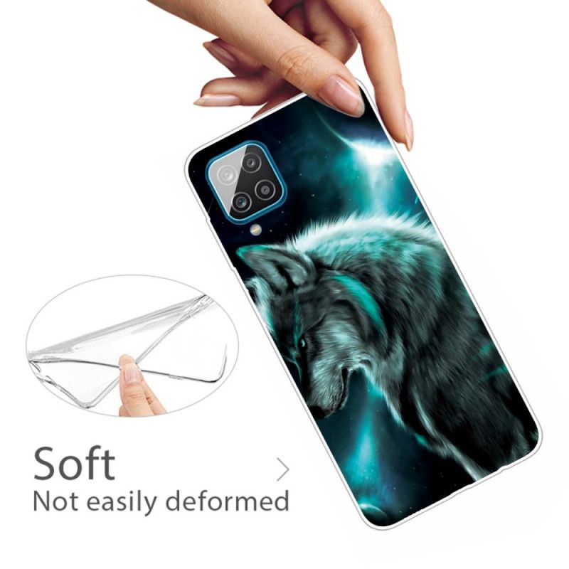 Hoesje Samsung Galaxy A12 Koninklijke Wolf