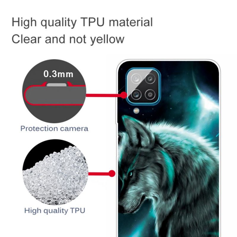 Hoesje Samsung Galaxy A12 Koninklijke Wolf