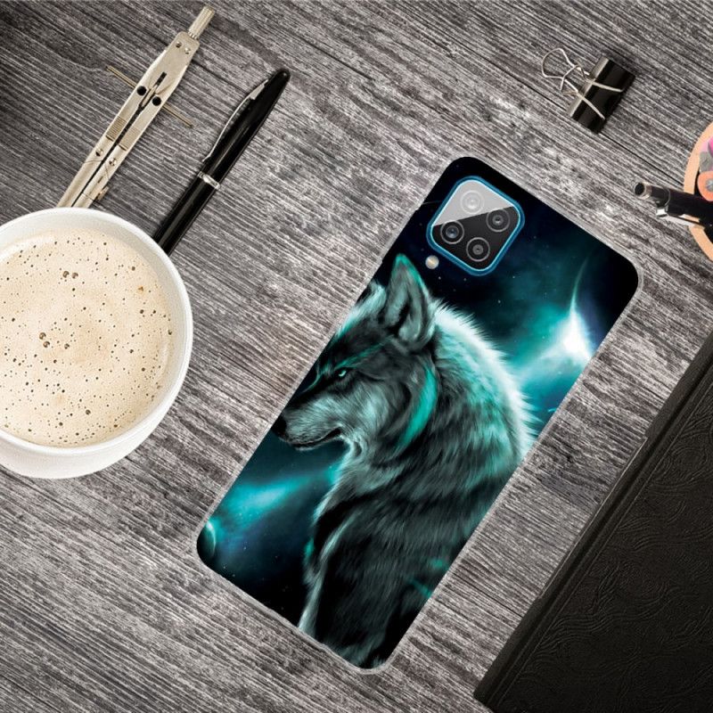 Hoesje Samsung Galaxy A12 Koninklijke Wolf
